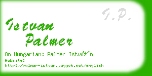 istvan palmer business card